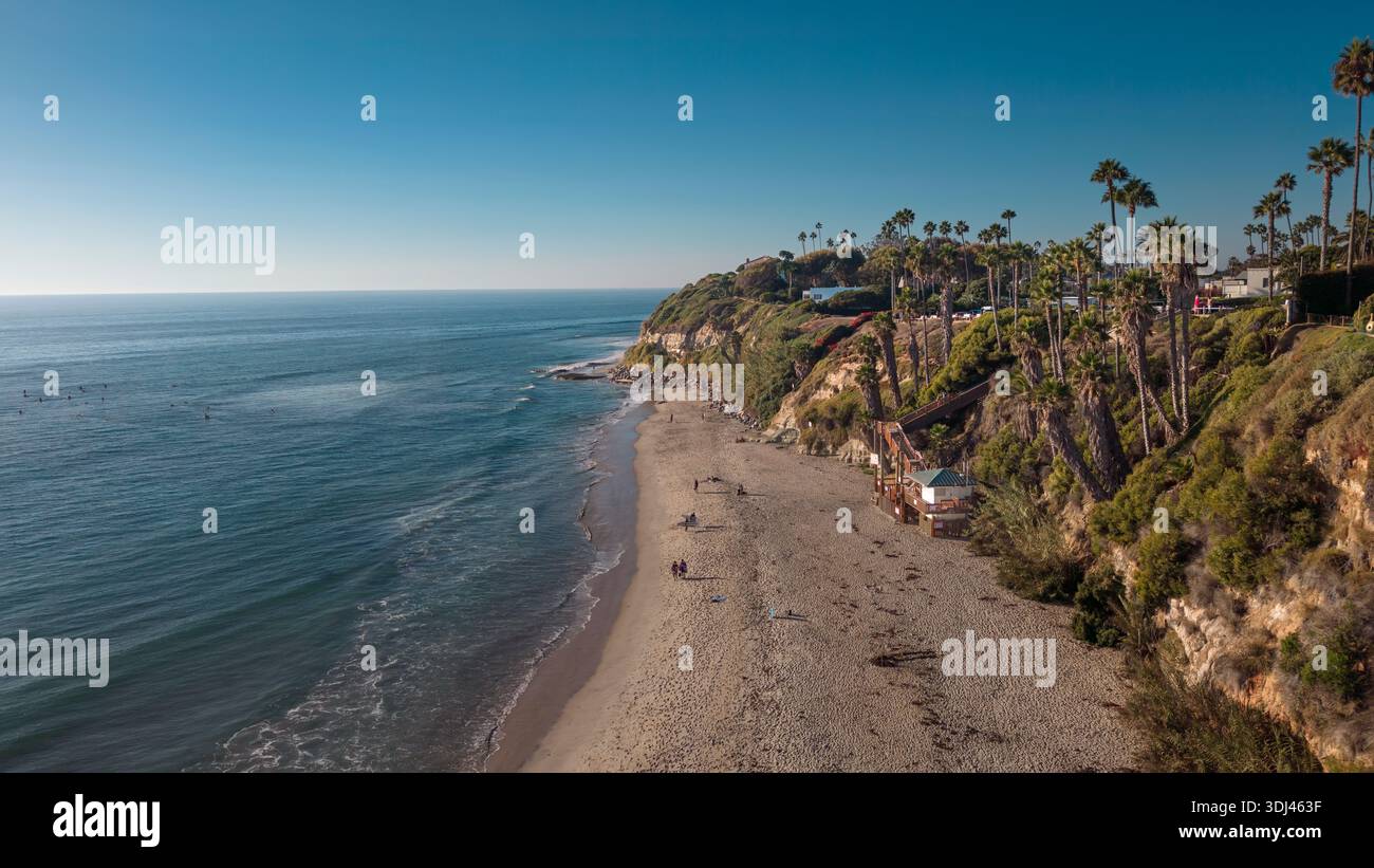 Swamis Beach in Encinitas, San Diego, Kalifornien Stockfoto
