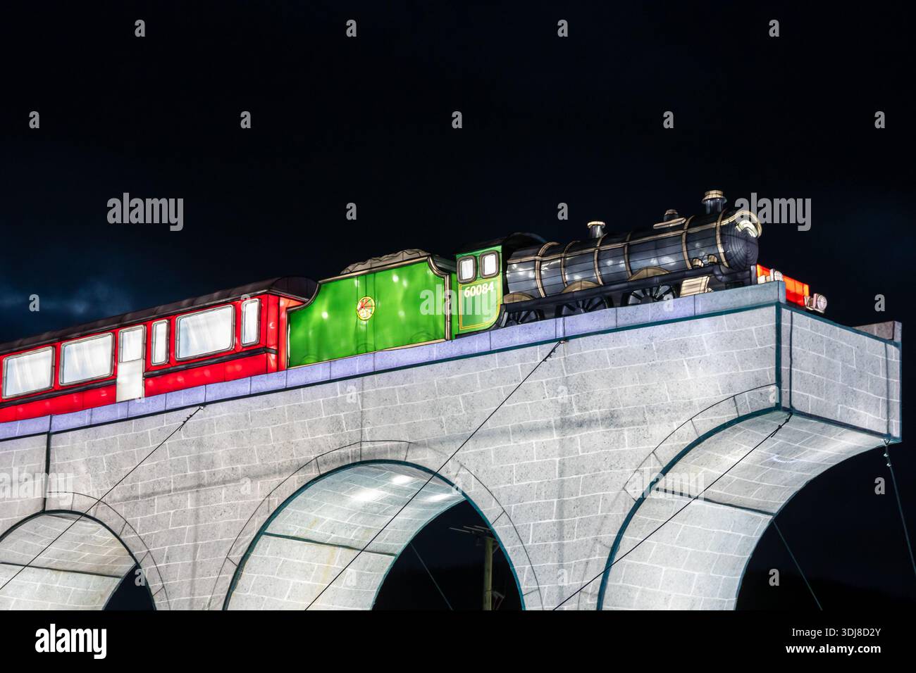 Longleat Festival of Light, Longleat Estate, Warminster, 01/2026 Stockfoto