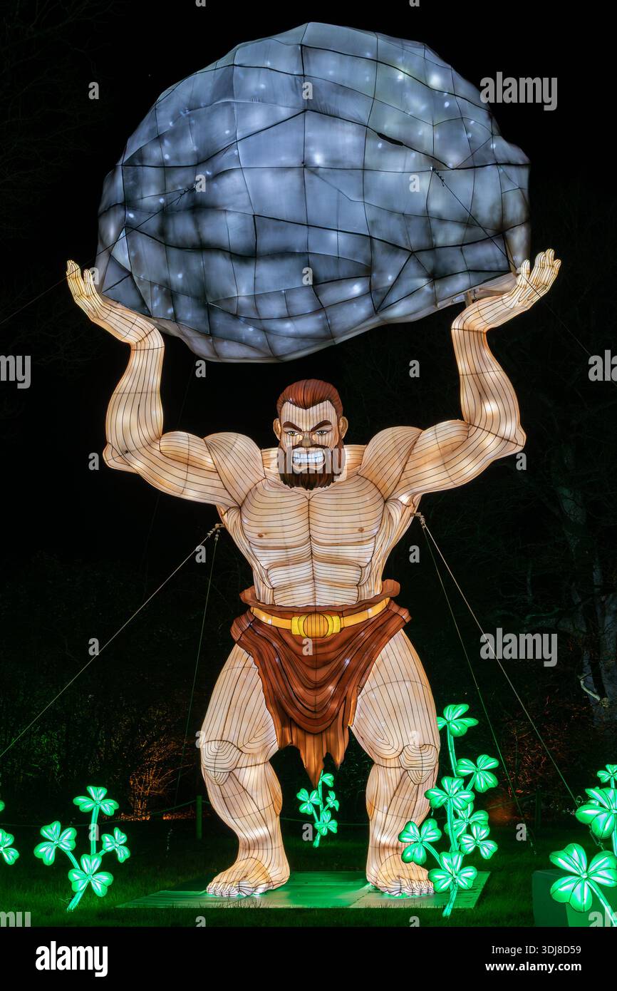 Longleat Festival of Light, Longleat Estate, Warminster, 01/2026 Stockfoto