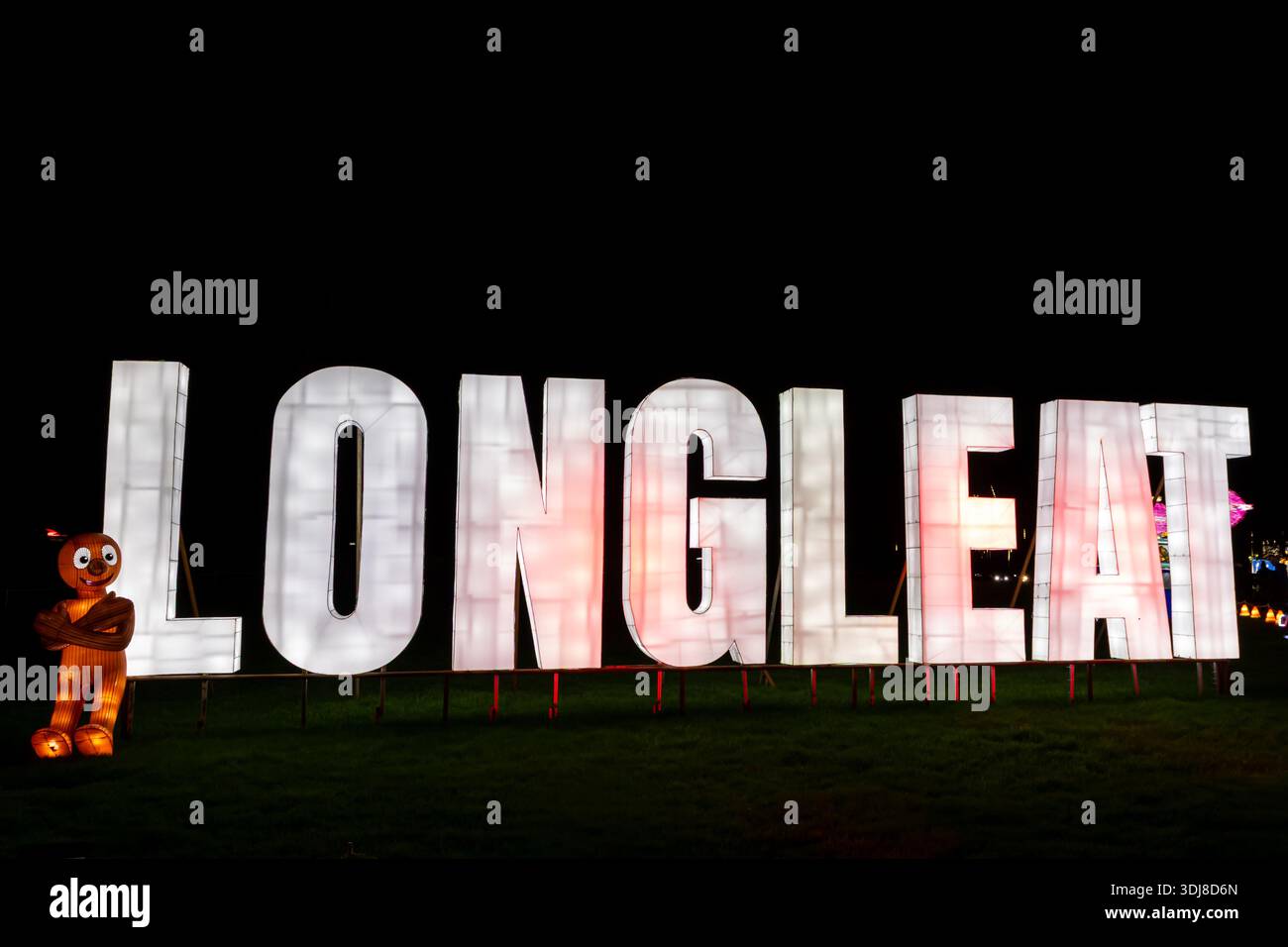 Longleat Festival of Light, Longleat Estate, Warminster, 01/2026 Stockfoto