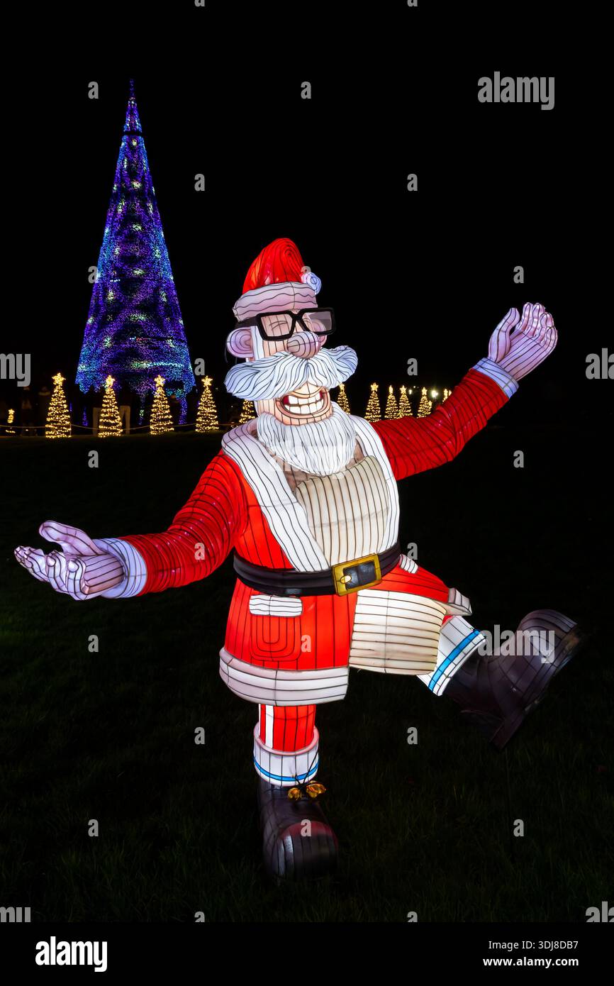 Longleat Festival of Light, Longleat Estate, Warminster, 01/2026 Stockfoto