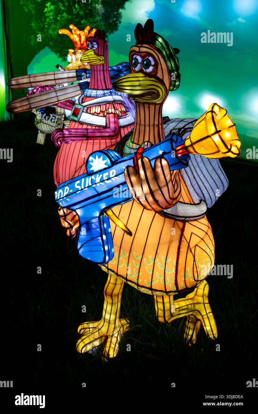 Longleat Festival of Light, Longleat Estate, Warminster, 01/2026 Stockfoto