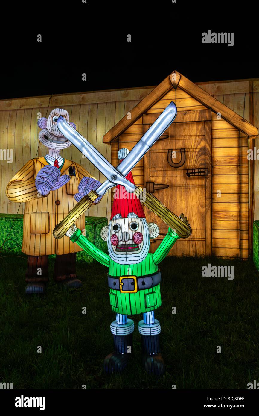 Longleat Festival of Light, Longleat Estate, Warminster, 01/2026 Stockfoto