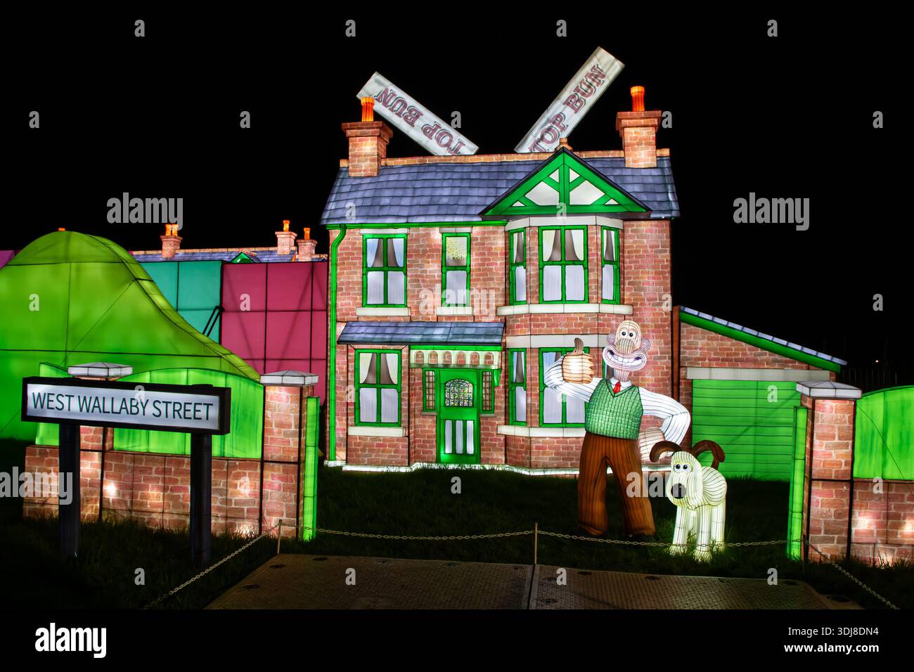 Longleat Festival of Light, Longleat Estate, Warminster, 01/2026 Stockfoto