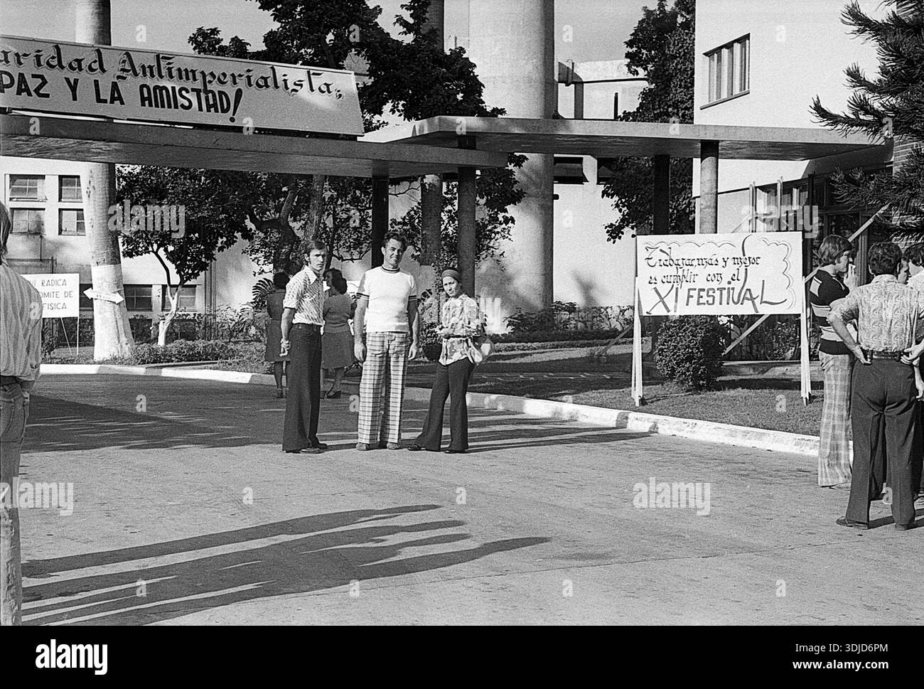 Havanna, Kuba - 1. August 1978: 11. Weltfestival der Jugend und Studenten Stockfoto