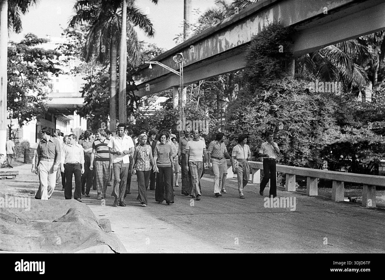 Havanna, Kuba - 1. August 1978: 11. Weltfestival der Jugend und Studenten Stockfoto