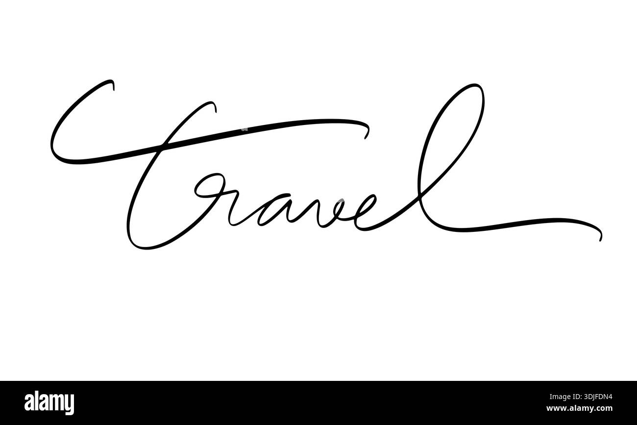 Reise Text Schriftart Kalligraphie handgeschriebene Schrift Schrift Schrift schwarz Farbe Objekt Symbol Reise Reise Tourismus Urlaub Urlaub Urlaub Urlaub Urlaub Urlaub Urlaub Urlaub Urlaub Urlaub Stockfoto