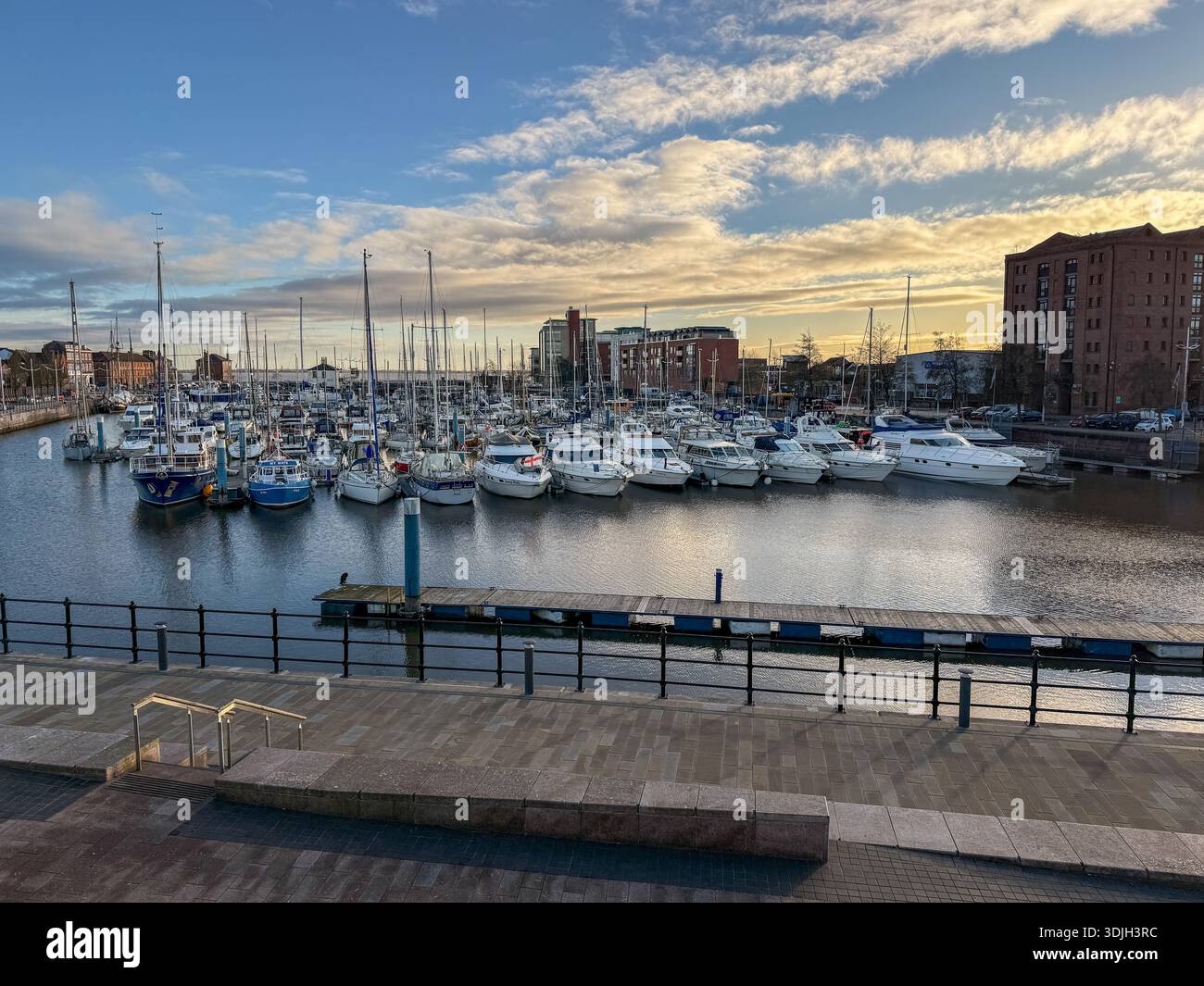 Hull Waterside & Marina, Hull, East Riding of Yorkshire, England, Großbritannien. Stockfoto
