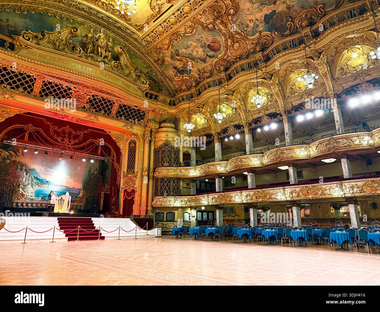 Blackpool Tower Ballroom, Blackpool, Lancashire, England, Großbritannien. Stockfoto