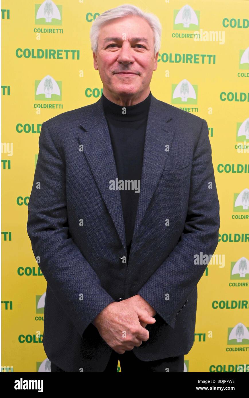 Mailand, Italien. Januar 2026. Mailand, Coldiretti Generalversammlung im Superstudio piu, Gianfranco Comincioli Credit: Independent Photo Agency/Alamy Live News Stockfoto