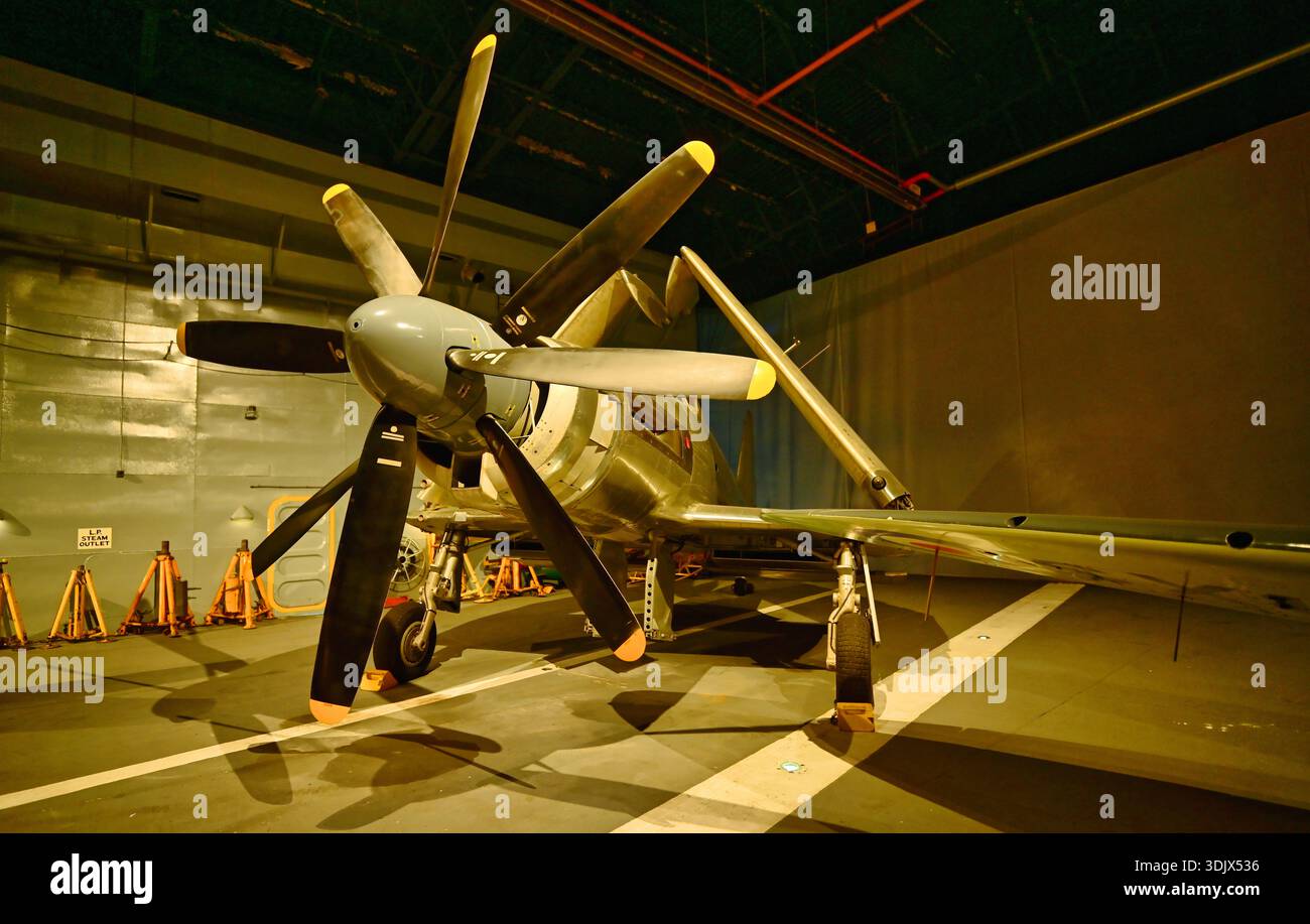 Westland Wyvern mit gegenläufigen Propellern Stockfoto