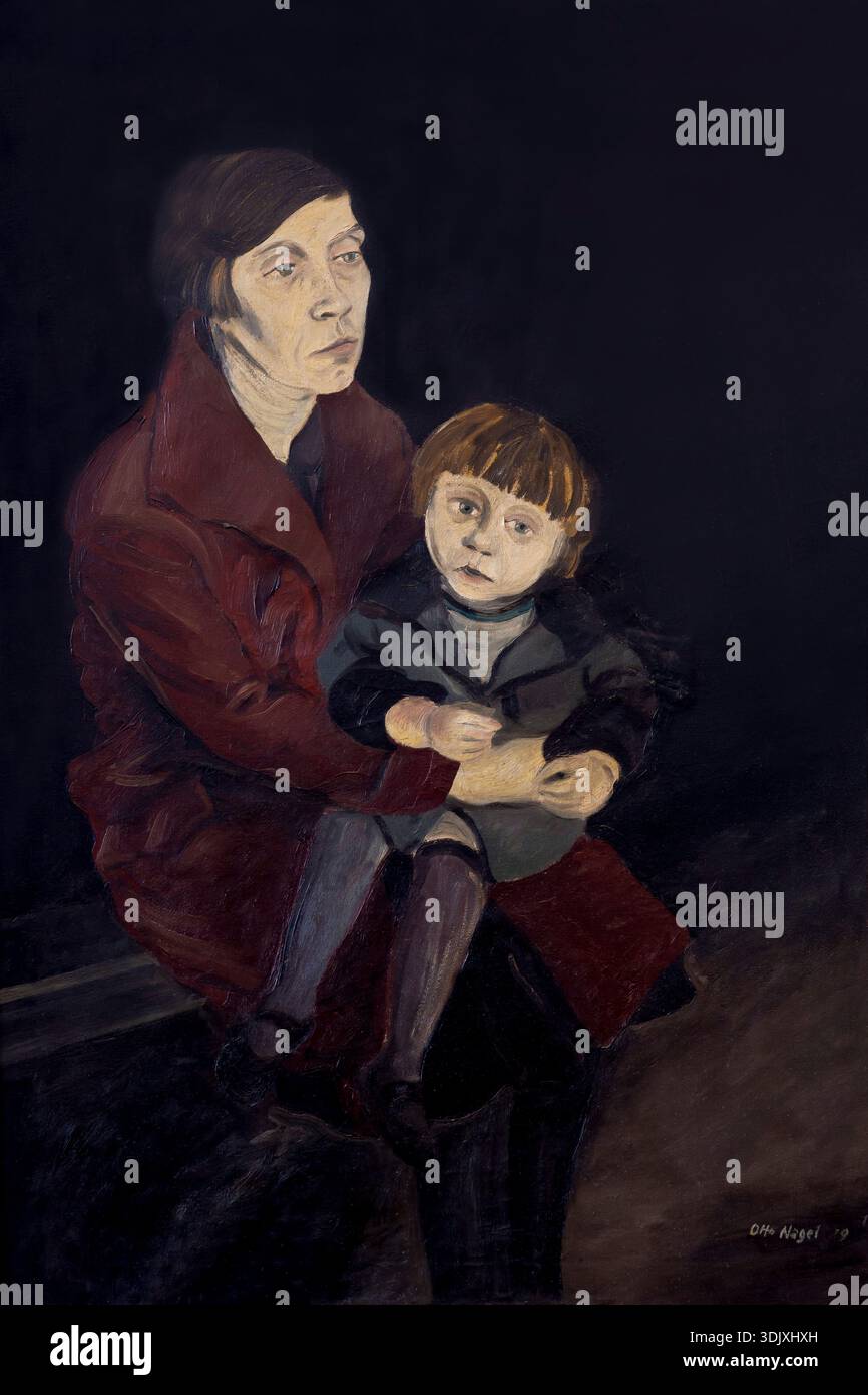 Mutter mit Kind, Otto Nagel, 1929 Stockfoto