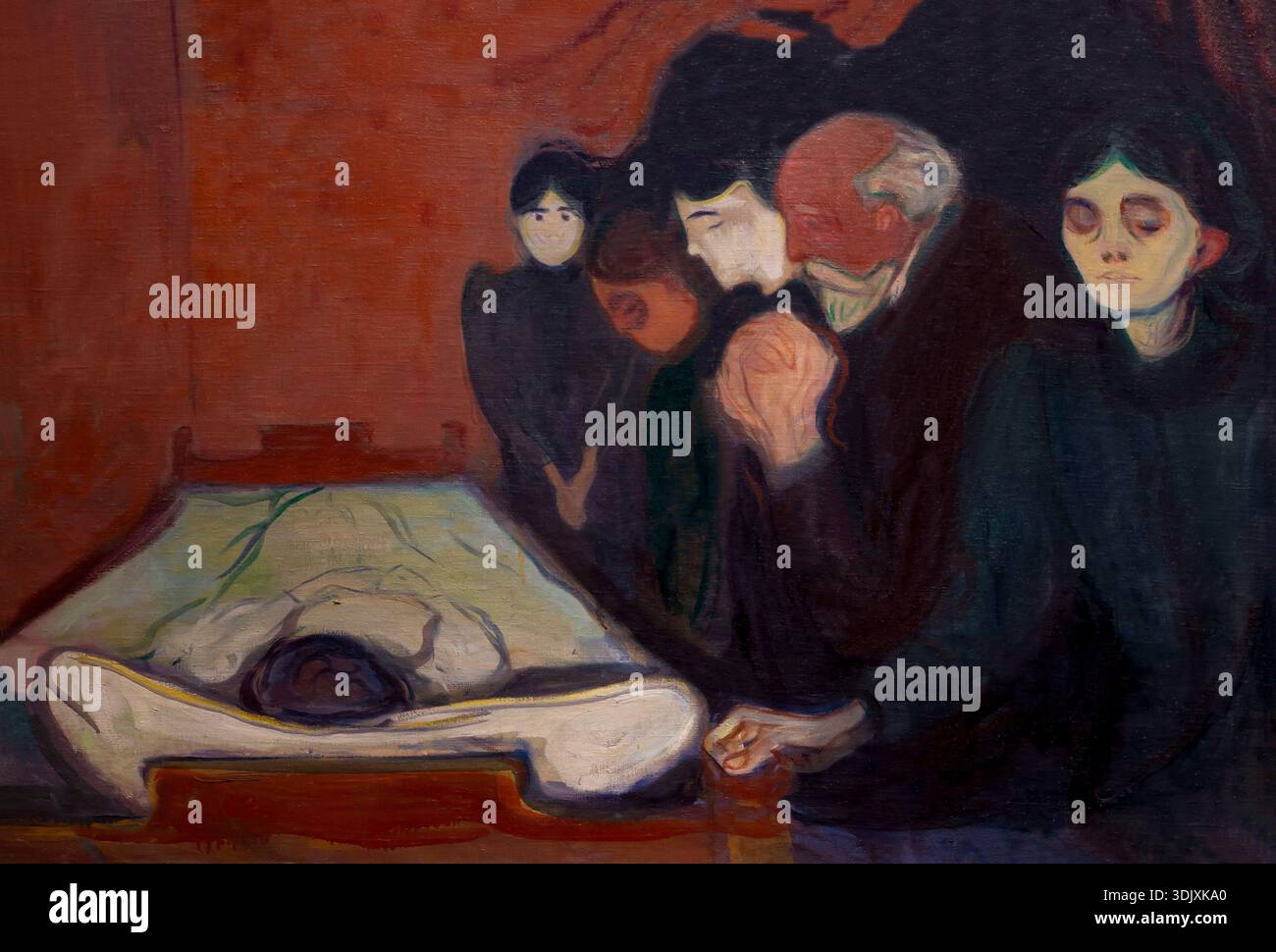 Im Death Bed, Edvard Munch, 1895 Stockfoto