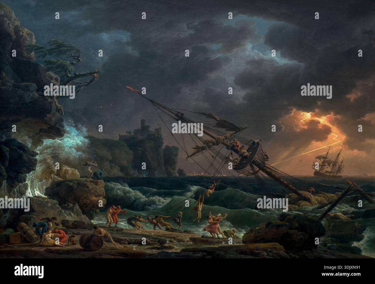 Das Schiffswrack, Claude Joseph Vernet, 1772 Stockfoto