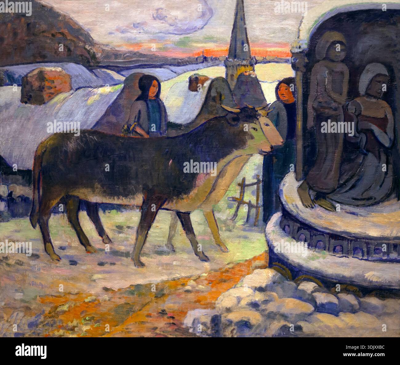 Weihnachtsnacht, der Segen der Ochsen, Paul Gauguin, um 1894 Stockfoto