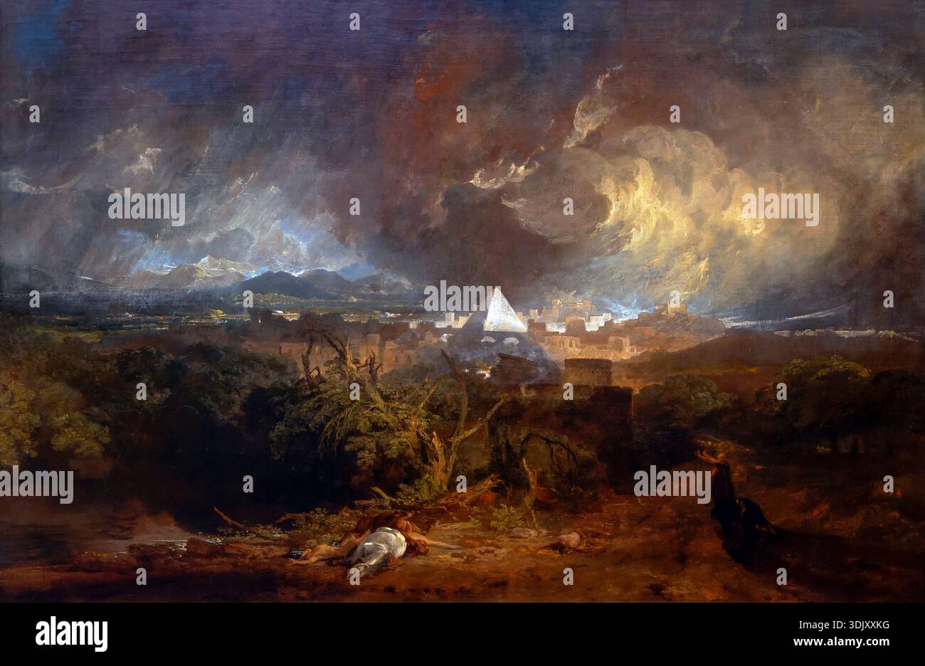 Die fünfte Pest Ägyptens, JMW Turner, 1800 Stockfoto