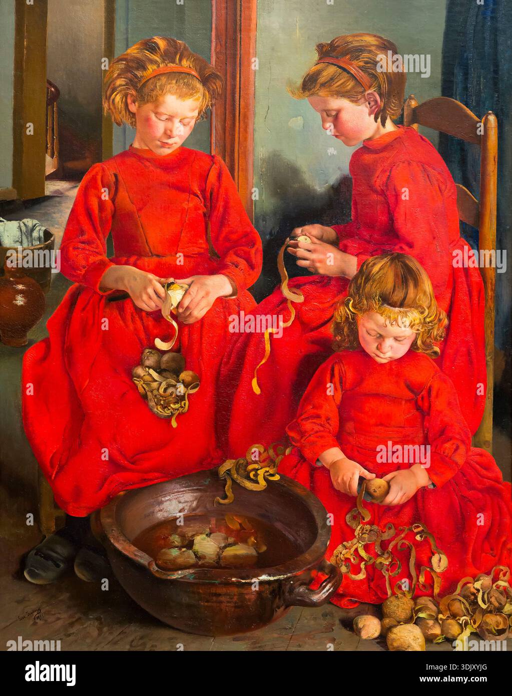 Die Drei Schwestern, Leon Frederic, 1896 Stockfoto
