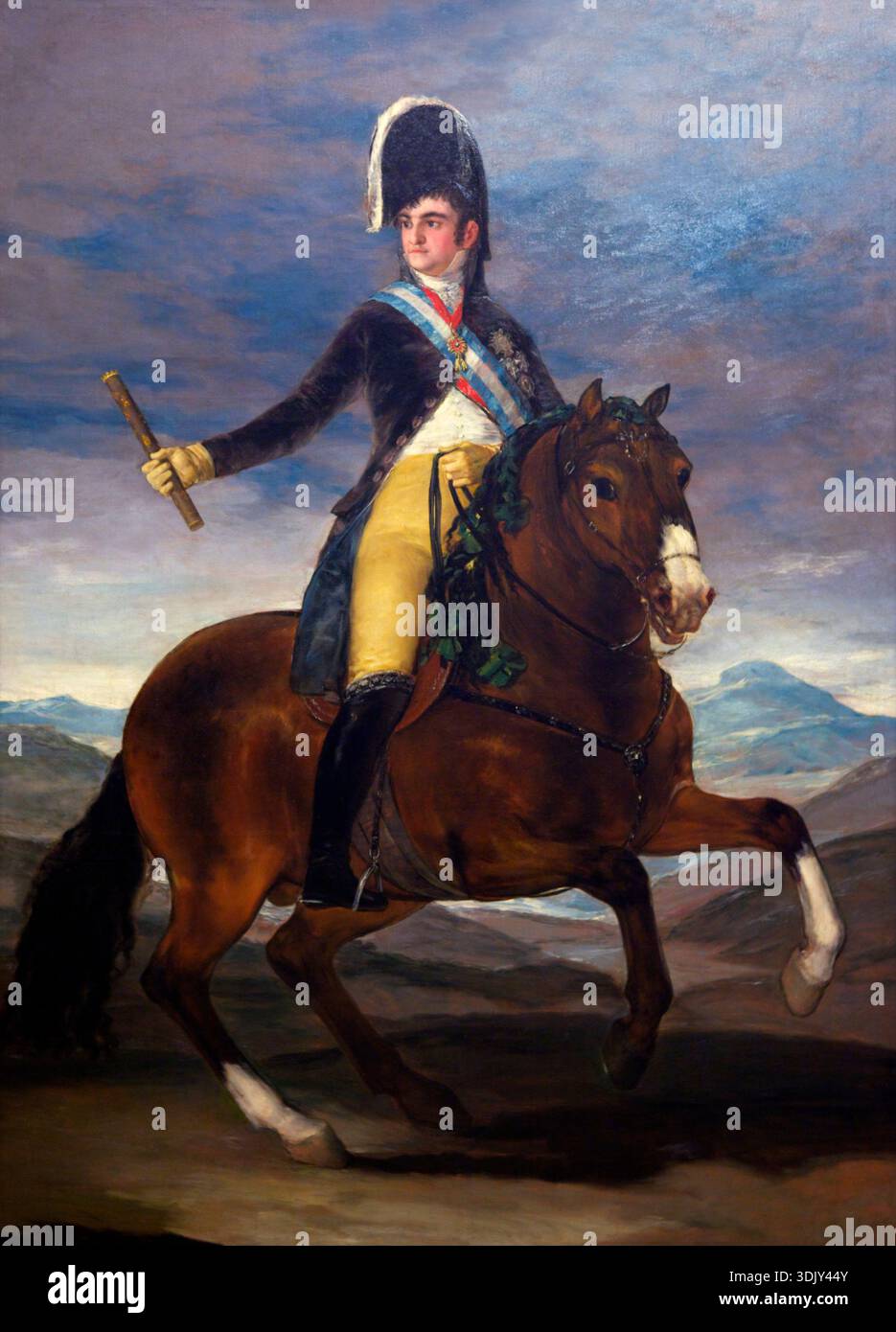 Reiterporträt von König Ferdinand VII. Von Francisco de Goya y Lucientes, Spanien, Madrid Stockfoto