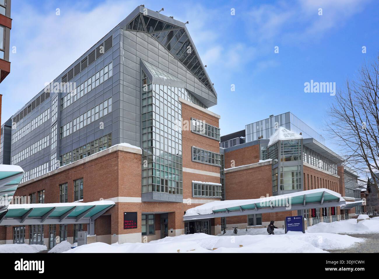 Universität Toronto, Rotman School of Management, im Winter Stockfoto