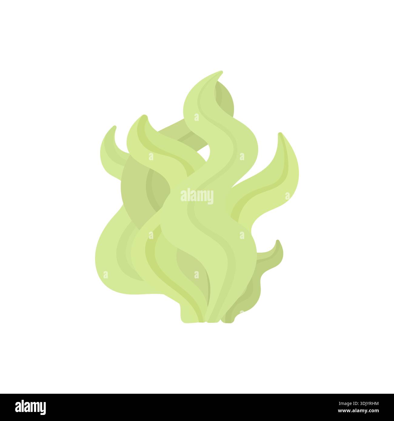 Einfache Algen. Pflanzen im Meer. Stock Vektor