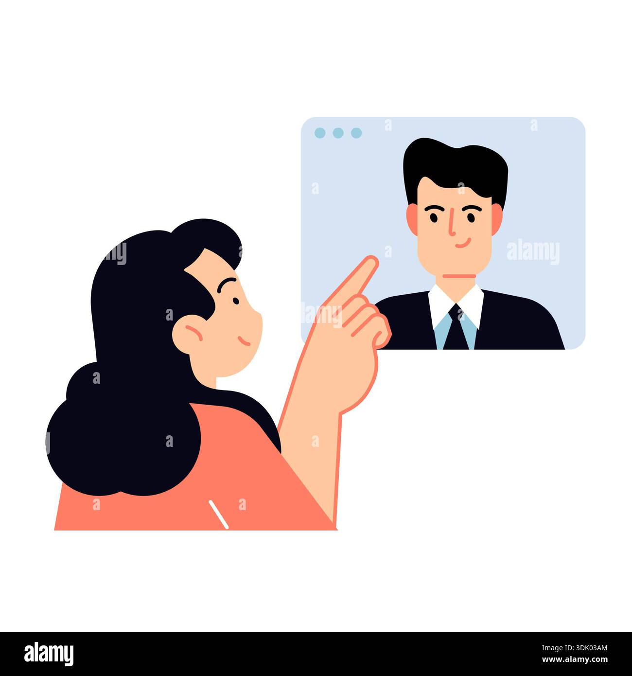 Niedlicher Clipart, flacher Stil in Kinderform. Perfekt für Bilderrahmen, Dekorationen, Drucke. Materialdarstellung für Designelemente. Stockfoto
