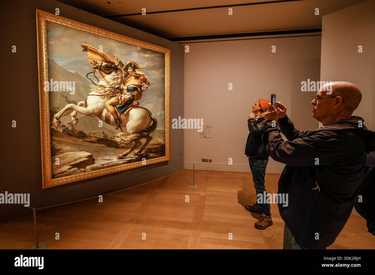 JACQUES-LOUIS DAVID AUSSTELLUNG LE LOUVRE PARIS Stockfoto