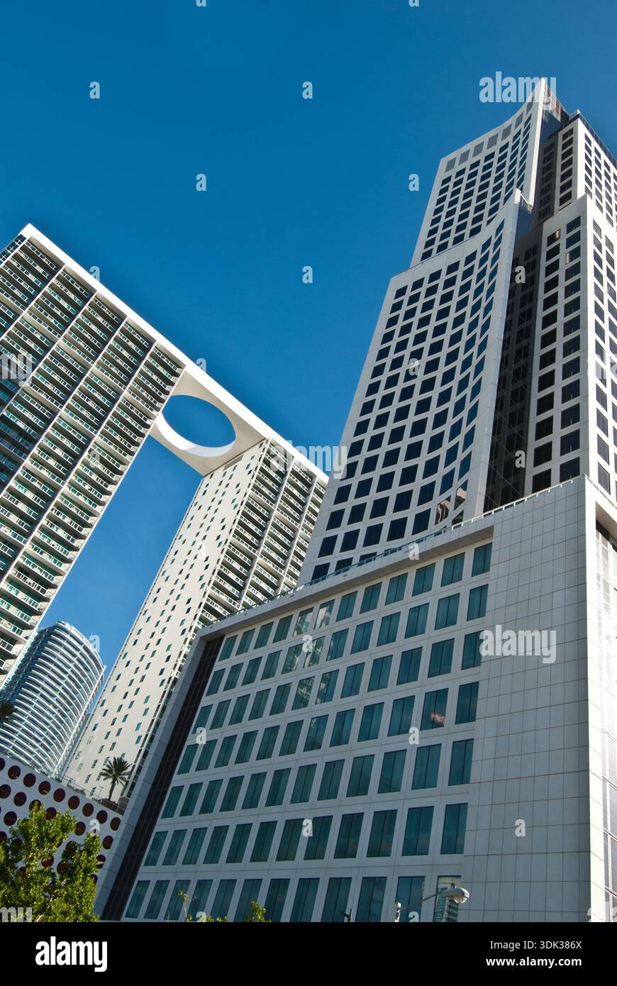 Hochhäuser im Stadtzentrum von Miami, Florida Stockfoto