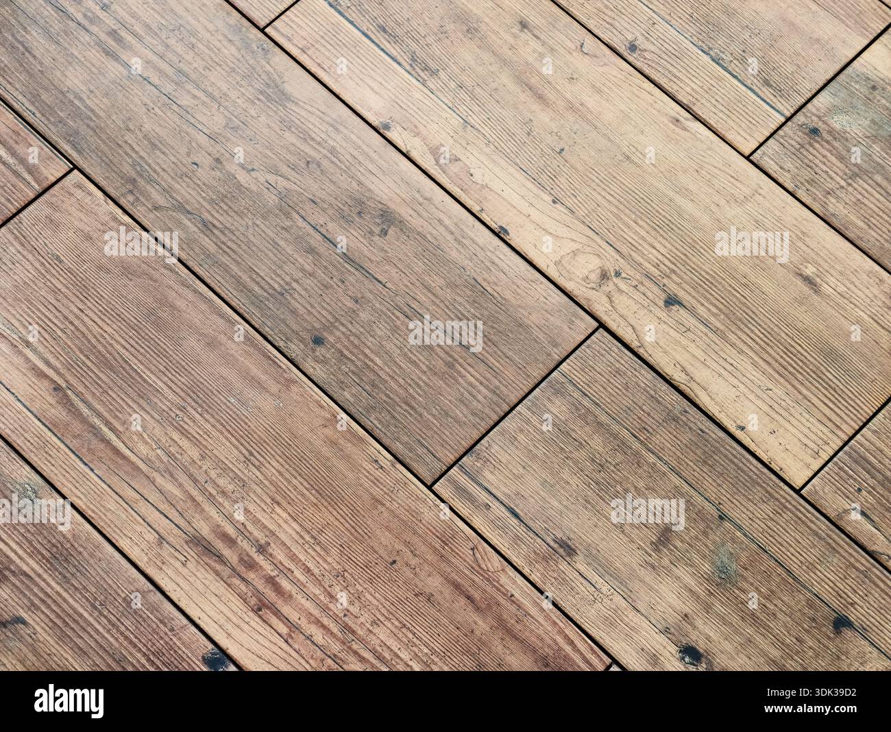 Holzboden Textur Diagonale Parkettmuster Hohe Auflösung Natürliches Holz Desktop Hintergrundbild Hintergrundfotografie. Stockfoto
