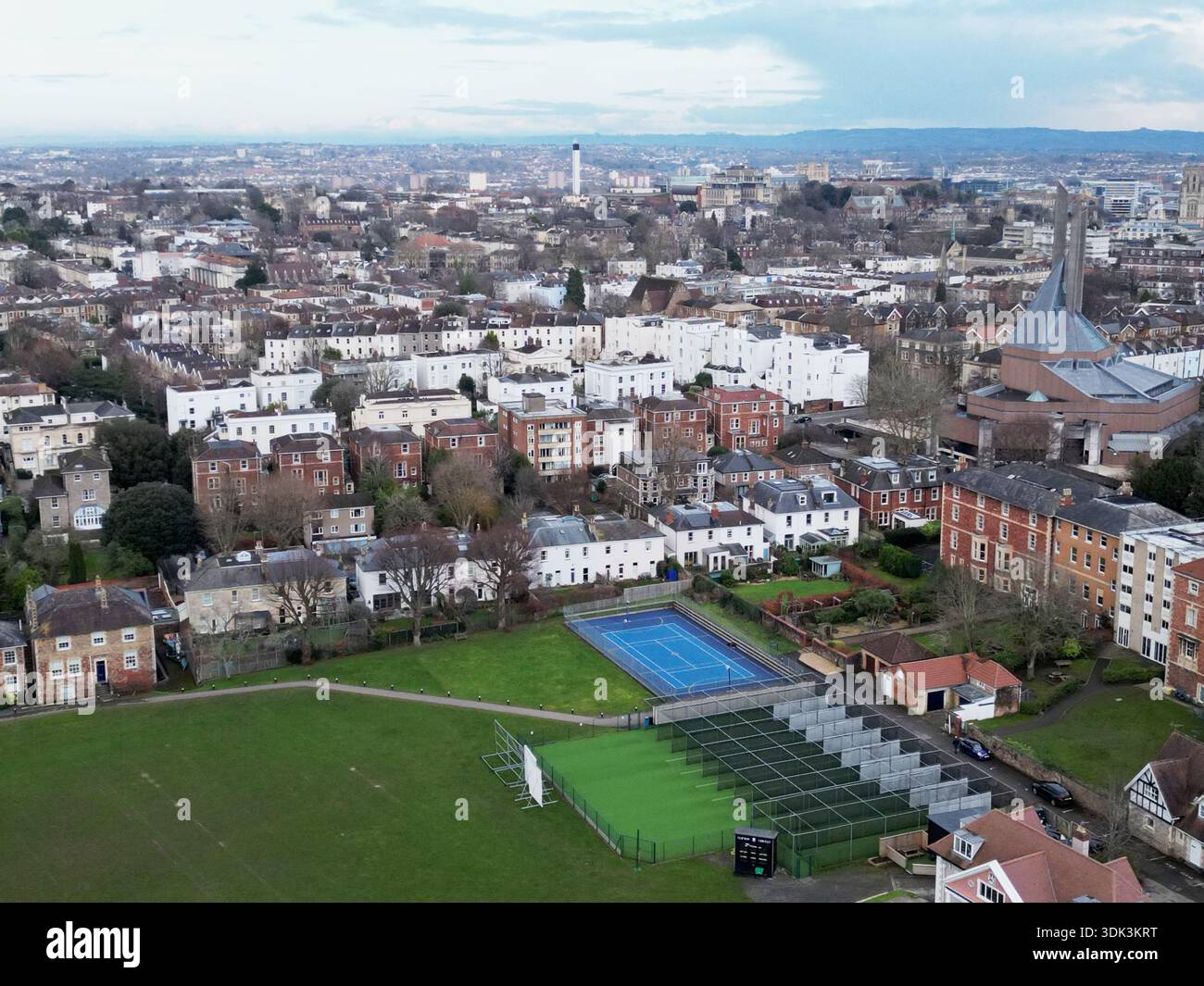 Clifton College aus der Luft gesehen mit einem Mini 3 Pro. Das College Wurde 1862 Gegründet. Location Clifton. Co-Ed Internat und Tagesschule bieten moderne Forward- Stockfoto