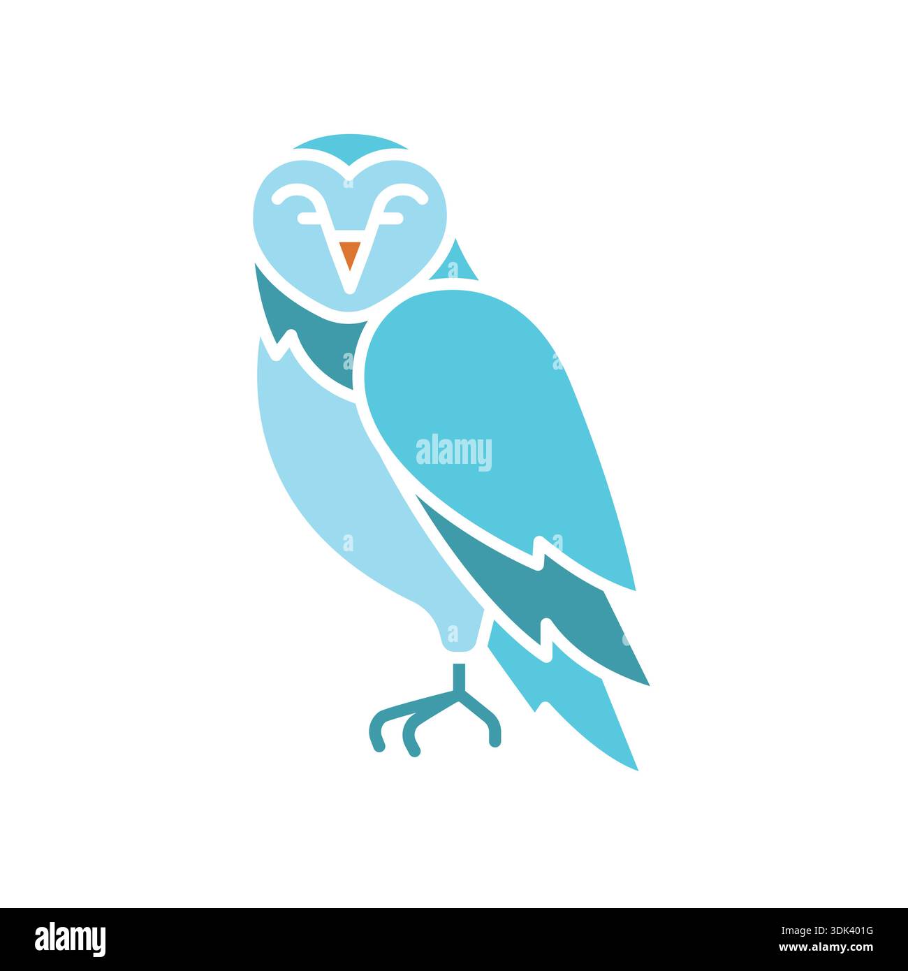 Flaches Farbsymbol für digitale und gedruckte Projekte. Arktische Tiere. Minimale bereinigte Symbole für Apps und Websites. Moderne einfache Symbole für UI UX und Stock Vektor