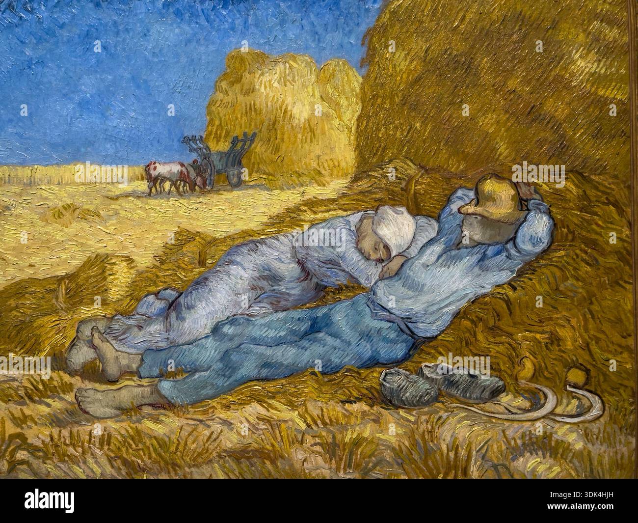 Die Siesta von Vincent Van Gough gemalt 1890 im Musée d'Orsay Impressionist in Paris, Frankreich Stockfoto