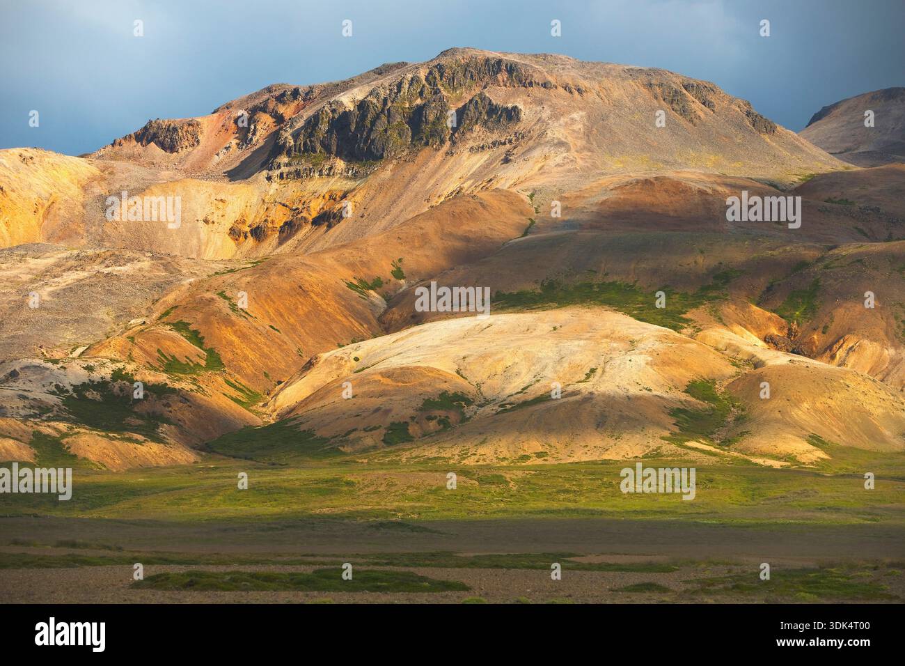 Der vulkanische Berg Drapuhlidarfjall, Island, West Island, Snaefellsnes Stockfoto