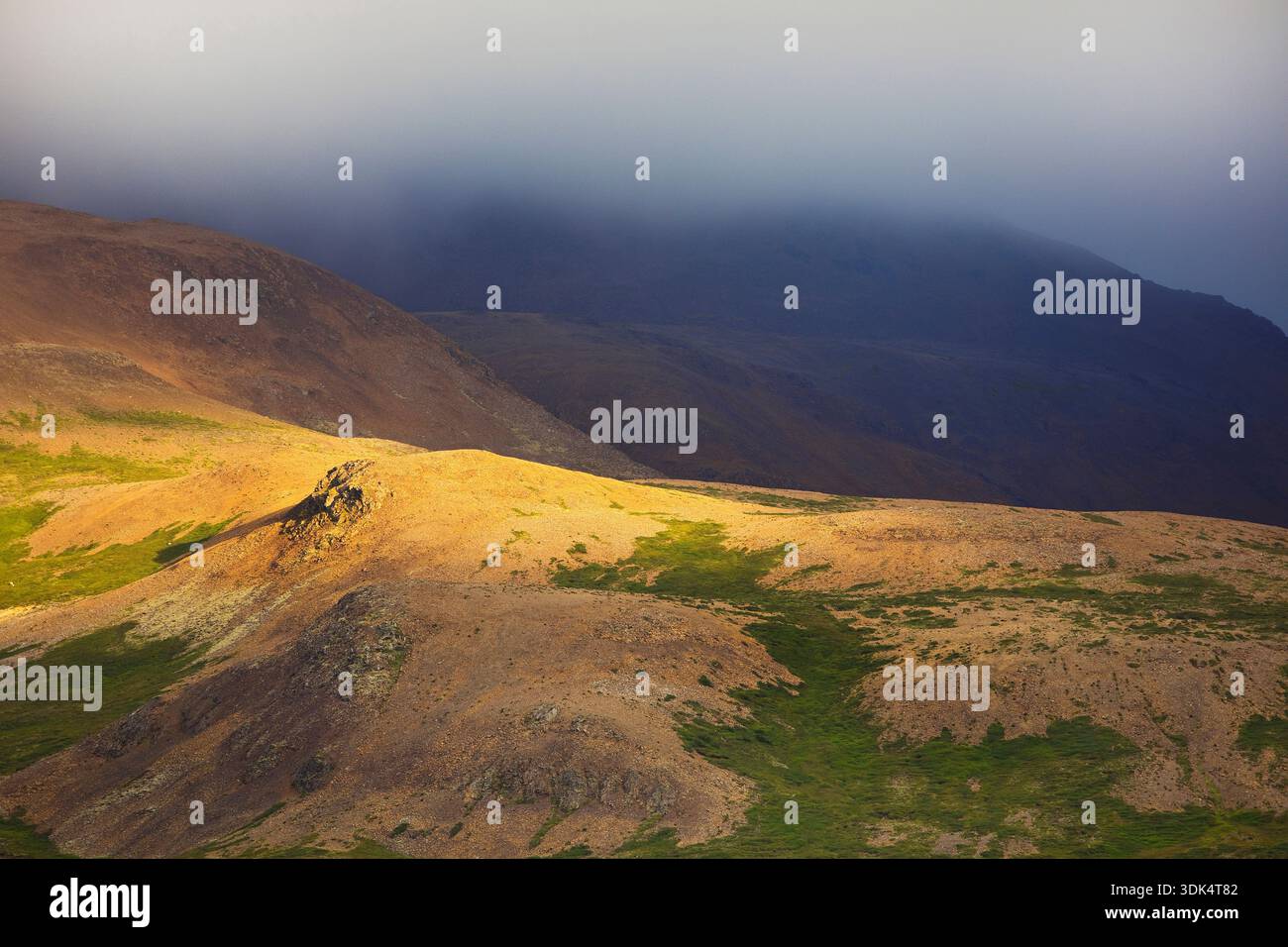 Der vulkanische Berg Drapuhlidarfjall, Island, West Island, Snaefellsnes Stockfoto