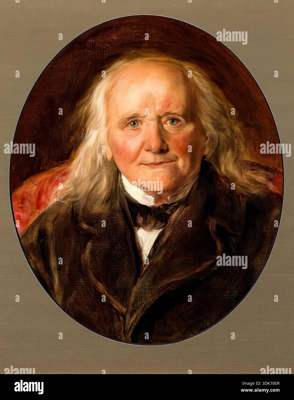 Thomas Webster, RA, 1886. Thomas Webster wurde am 20. März 1800 in Pimlico, London, geboren. Sein Vater, ein Mitglied von George III.’s, ließ ihn in der Chapel Royal, St. James’s, als Chorleiter ausbilden. Er zeigte jedoch eine starke Neigung zur Malerei und trat 1820 an die Royal Academy Schools in London ein. 1825 gewann er die erste Medaille für Malerei. 1840 wurde er ARA und 1846 RA, 1856 zog er nach Cranbrook, Kent, wo er die führende Figur in der Cranbrook Colony of Artists wurde. Stockfoto