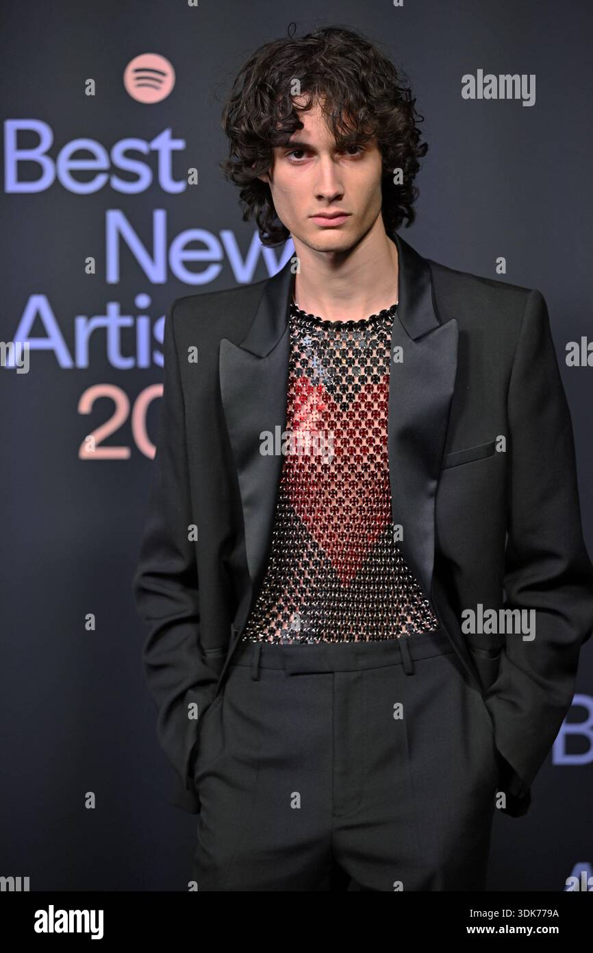 West Hollywood, Usa. Januar 2026. Sombr kommt am Donnerstag, den 29. Januar 2026, für Spotify's Best New Artist Party 2026 im Lot in Formosa in West Hollywood, Kalifornien. Foto: Chris Chew/UPI Credit: UPI/Alamy Live News Stockfoto