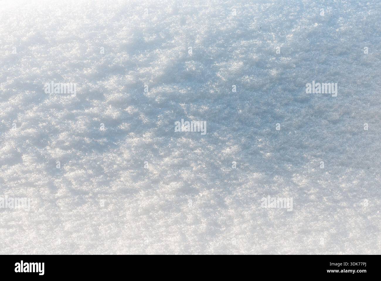 Winter Schnee Textur Hintergrund. Modellerstellung, Kopierbereich. Stockfoto