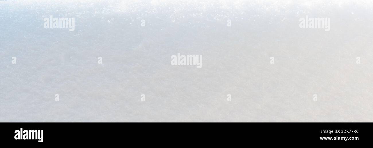 Banner, Vorlage, Werbung. Winter Schnee Textur Hintergrund. Modellerstellung, Kopierbereich. Stockfoto