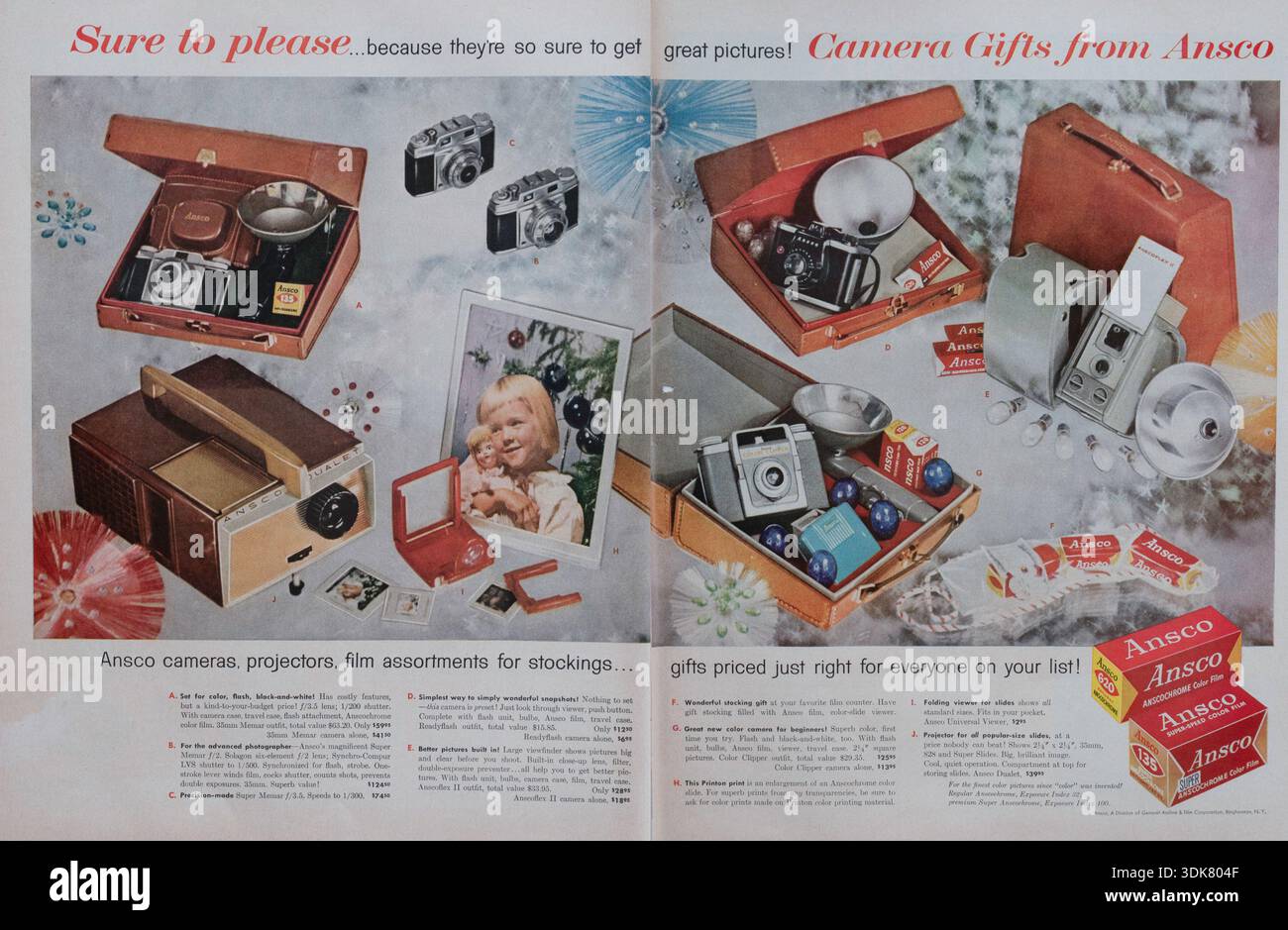Vintage „Life“ Magazin 9. Dezember 1957, Anzeige, USA Stockfoto