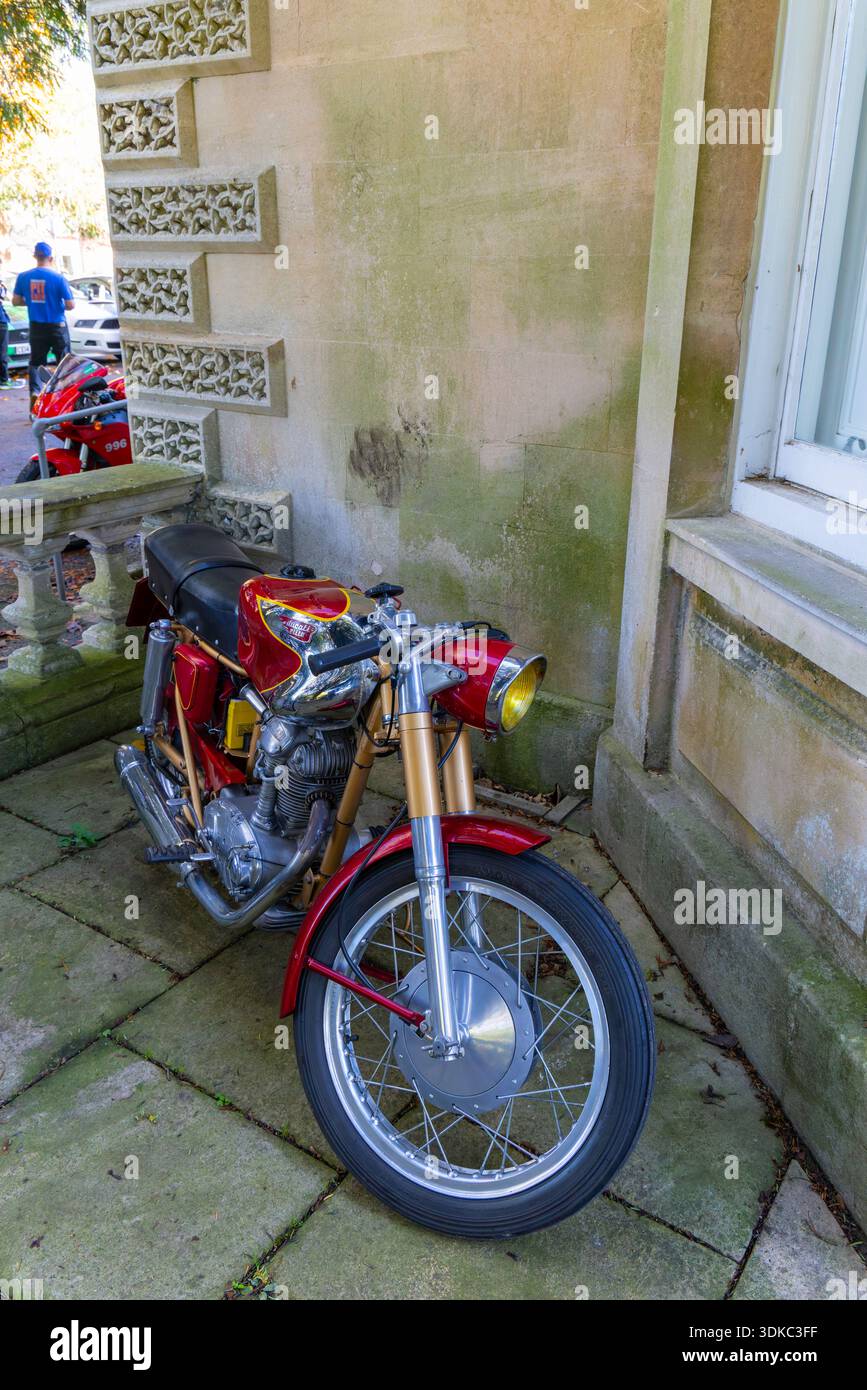 Clevedon Cars und Coffee Ducati Elite Stockfoto