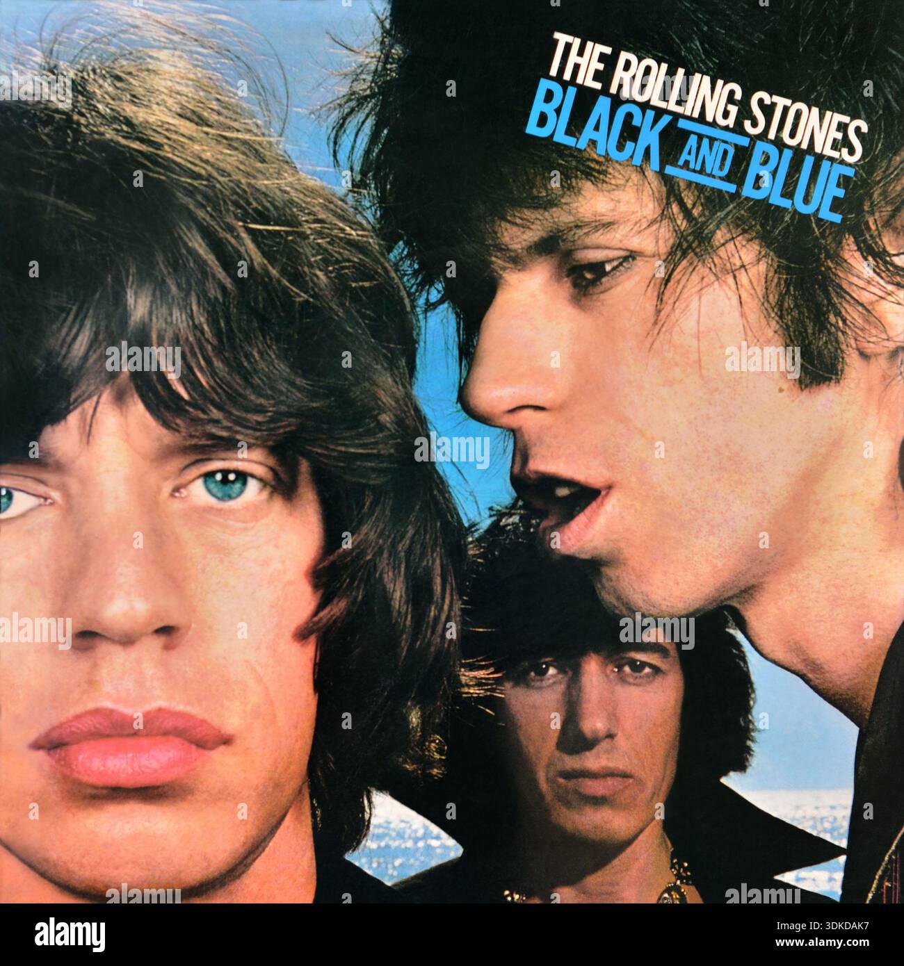 The Rolling Stones - Black and Blue - Vinyl-Album-Cover - 1976 Stockfoto