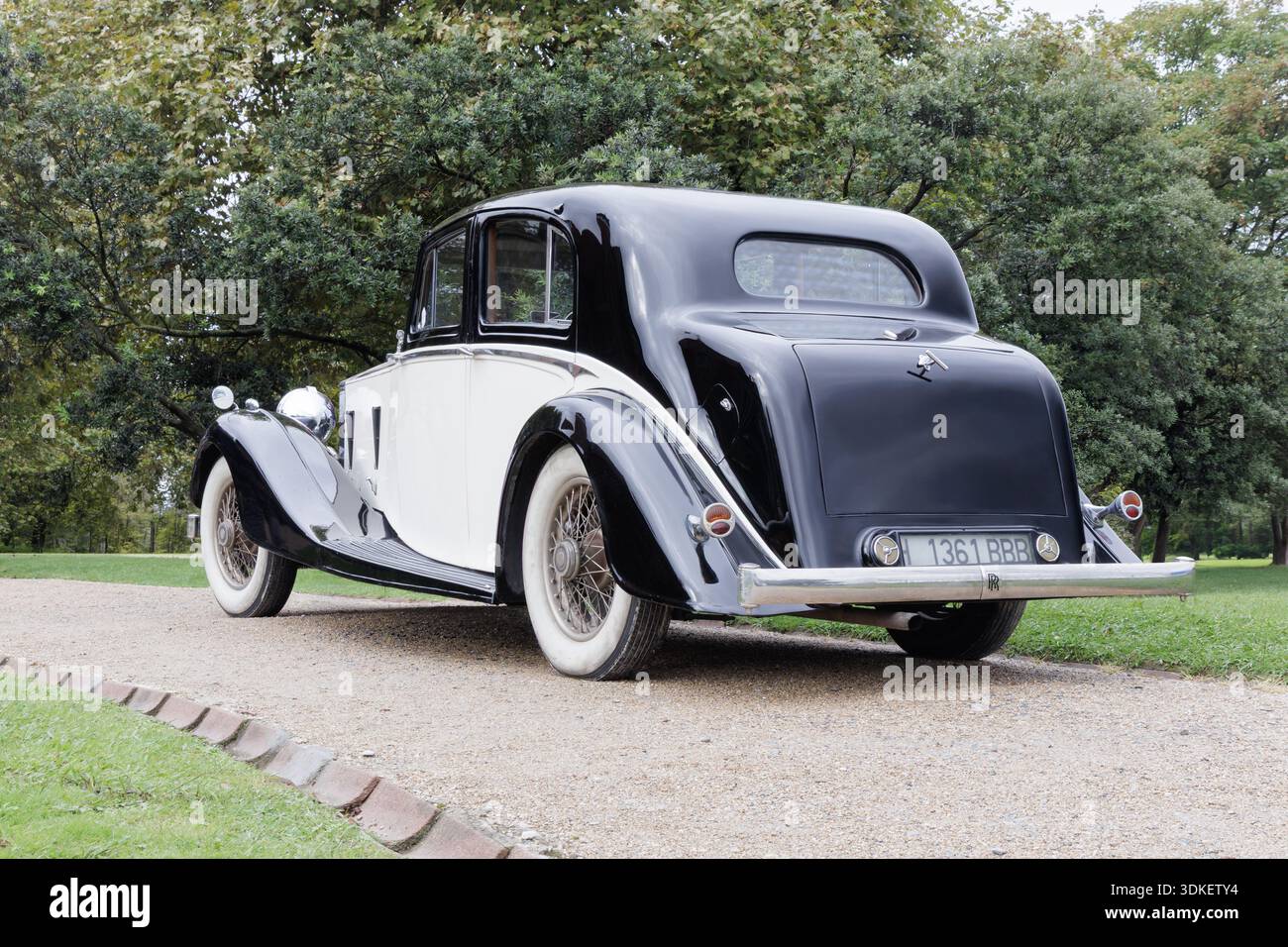 San Sebastian, Spanien - 20. September 2025: 1936 Rolls Royce 25-30 Limousine Stockfoto