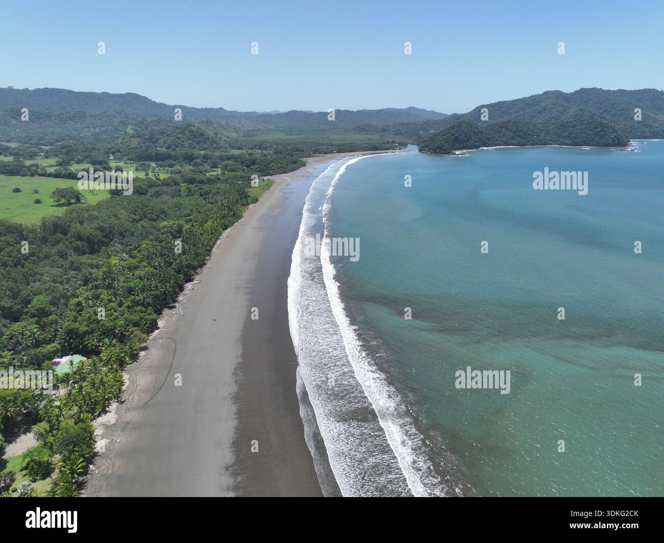 Atemberaubender Blick auf Playa Tambor in Paquera, Costa Rica Stockfoto