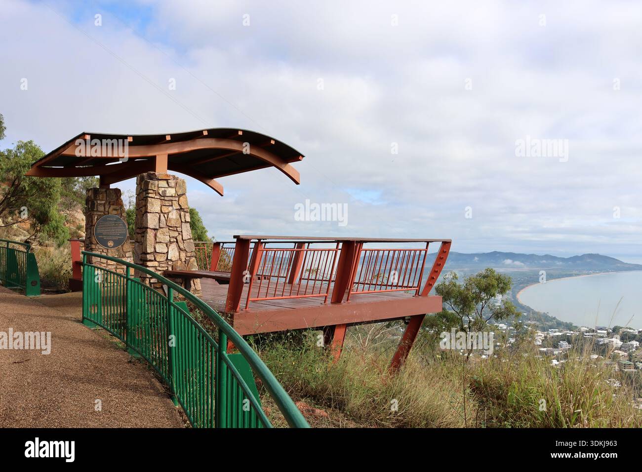 Aussichtsplattform Castle Hill mit Blick auf Townsville, Queensland, Australien Stockfoto