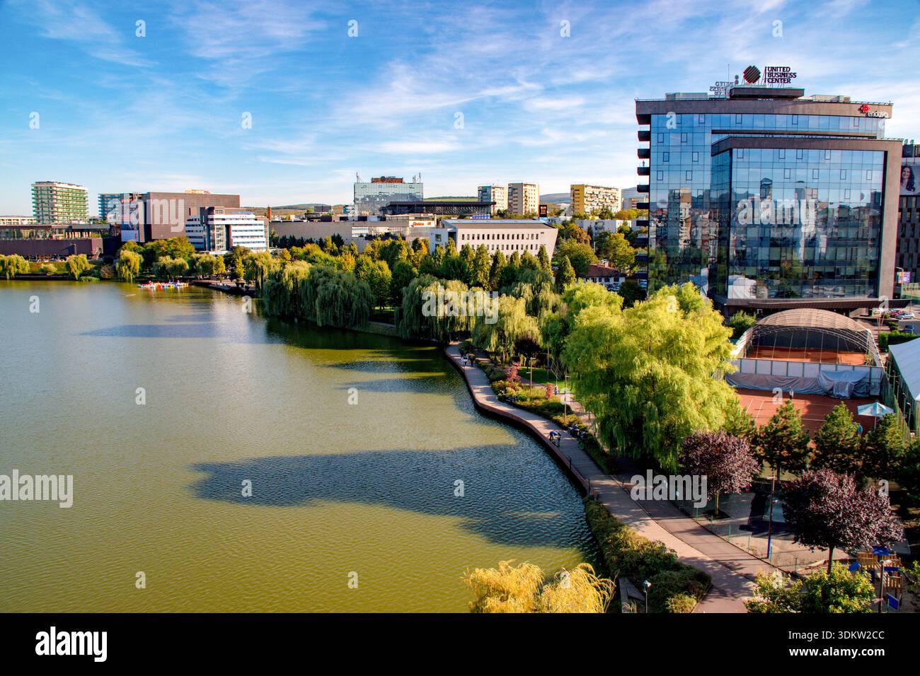 Stadtbild in Cluj Napoca, Siebenbürgen, Rumänien. Stockfoto