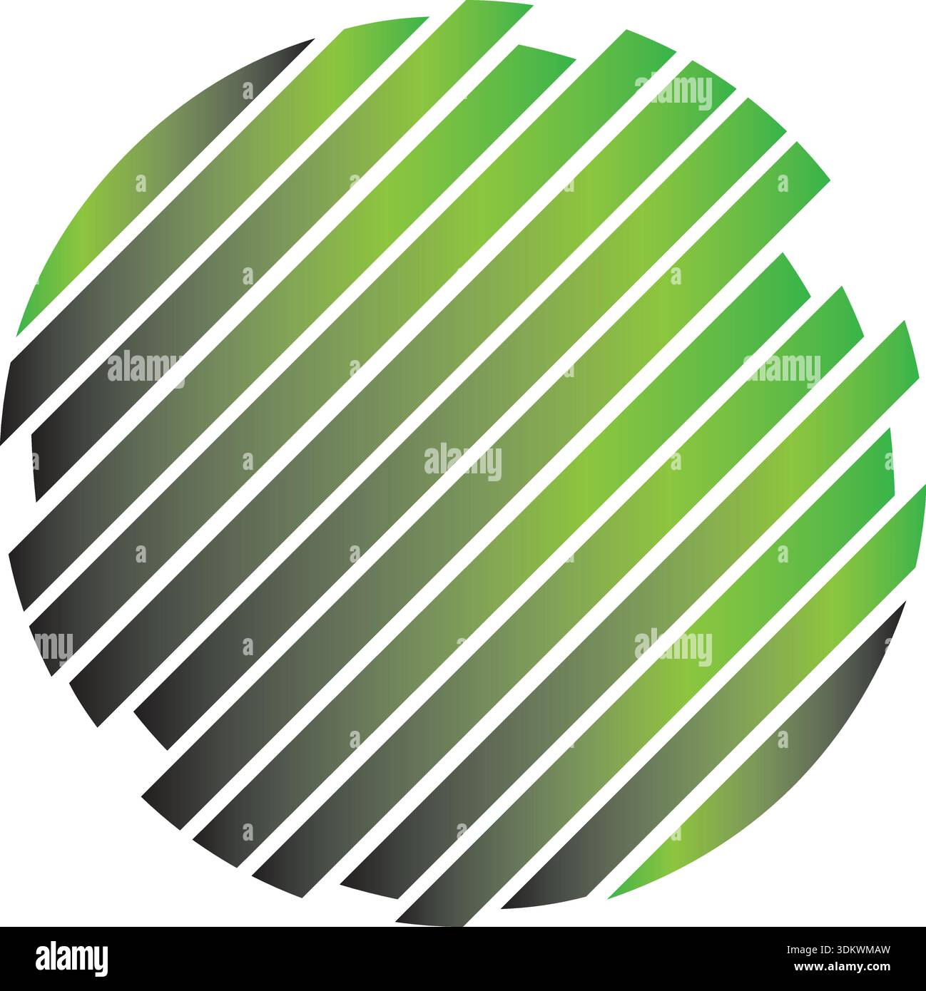 Zick-Zack, gekreuzte Kreuzlinien, die Kreisform bilden. Grüne, rote, blaue, gelbe, lila Kreisvektorformen Stock Vektor