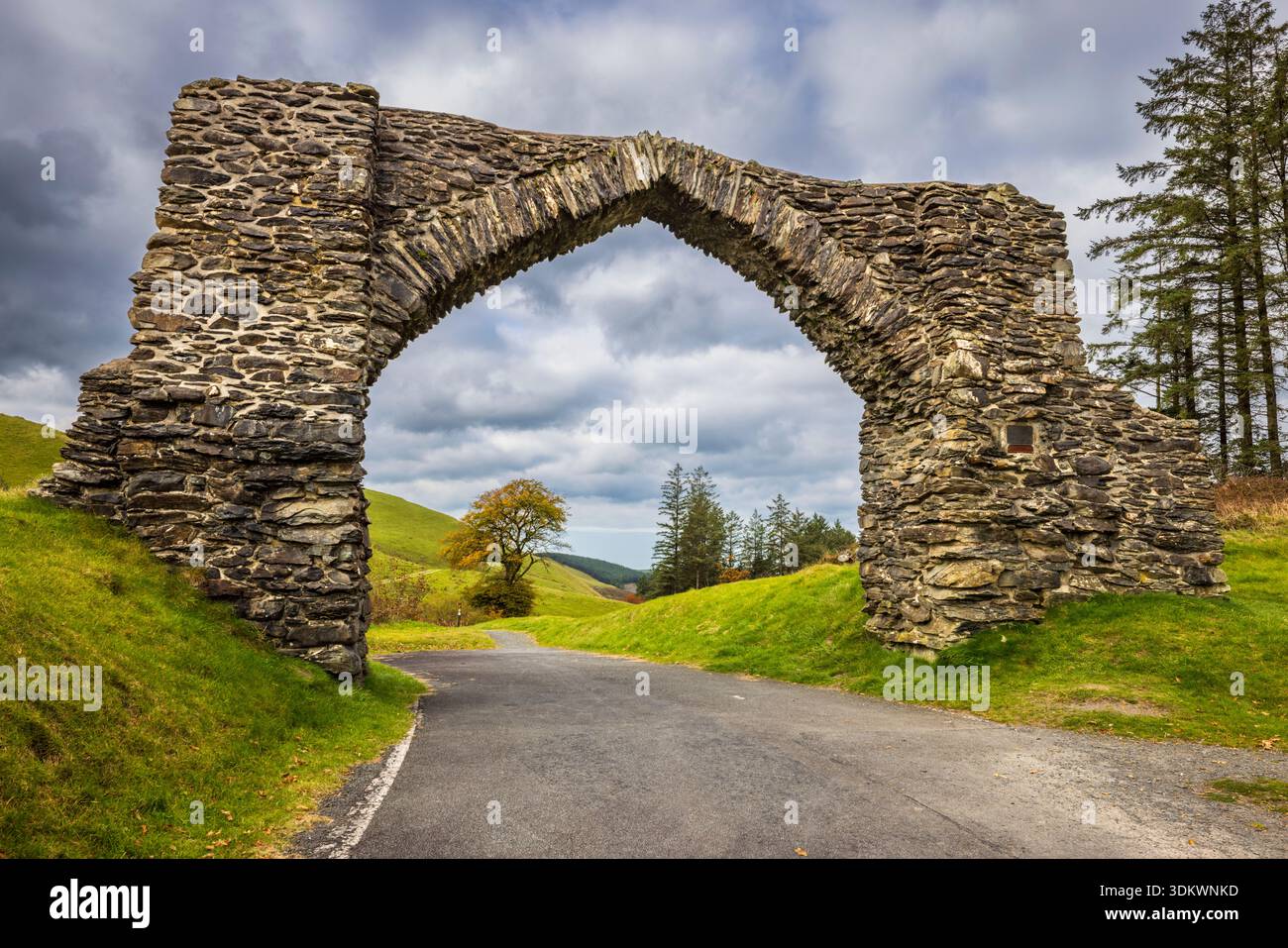 Der Hafod Arch in der Nähe der Devil's Bridge, Ceredigion, Wales Stockfoto