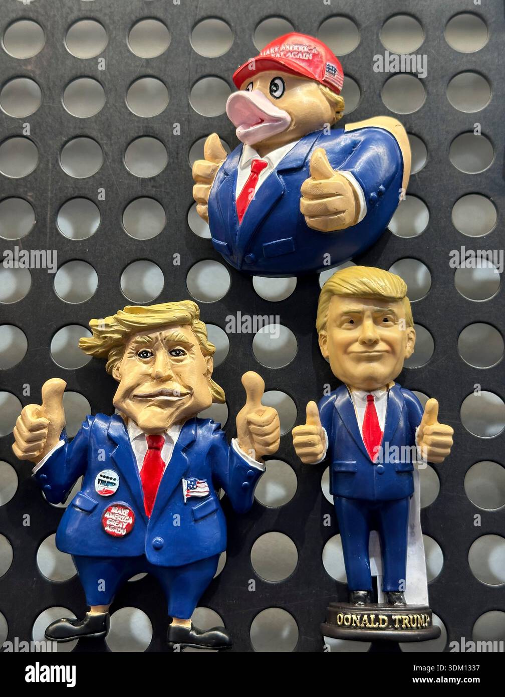 DONALD TRUMP VERMARKTET NEW YORK USA Stockfoto