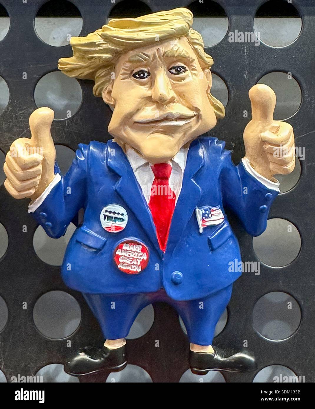 DONALD TRUMP VERMARKTET NEW YORK USA Stockfoto