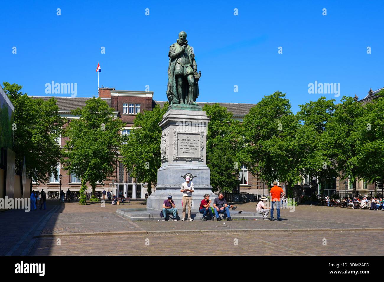 Historisches Denkmal von Wilhelm I., Prinz von Orange, auf dem Plein-Platz in den Haag, Südholland, Niederlande Stockfoto