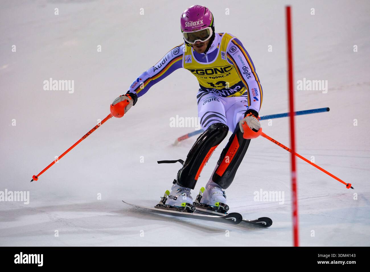 Linus Strasser aus Deutschland tritt beim AUDI FIS Ski World Cup 2025/ ...